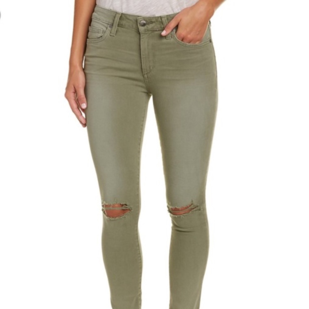 JOE'S JEANS Size 26 Military Green Skinny Ankle